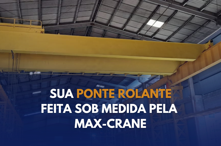 Ponte rolante industrial Max-Crane em operação